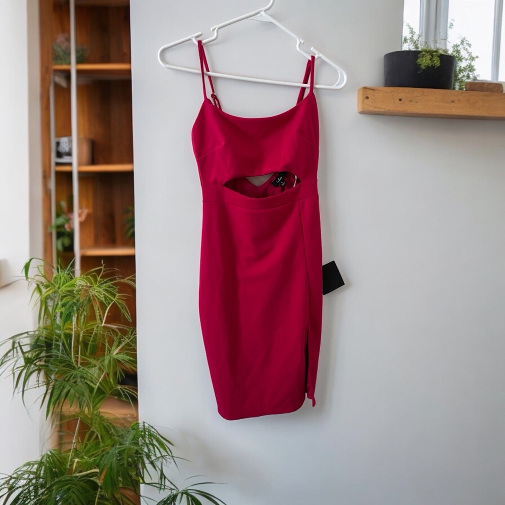 Lulus Womens Medium Pink Dress With Window New With Tags!